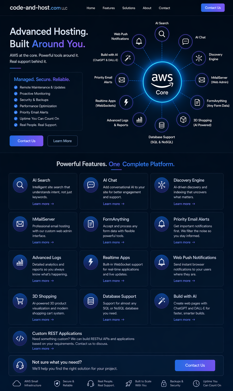 AWS core platform diagram